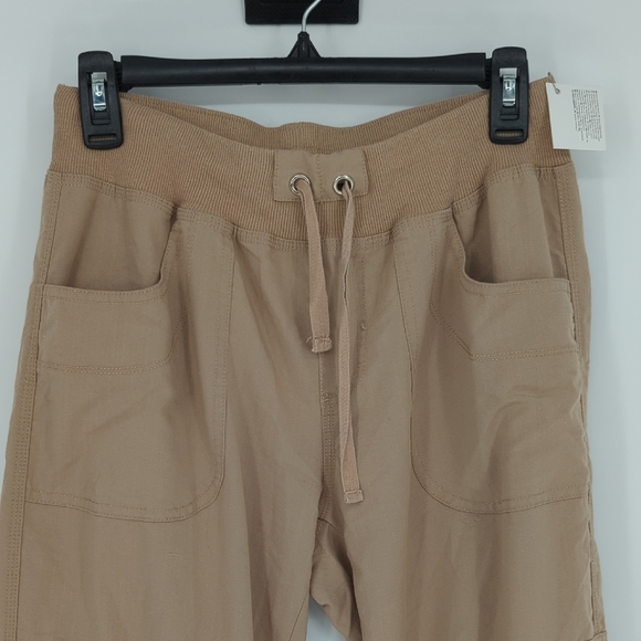 19979 Mofiz Cargo Track Jogger Capri Pant Tan size Medium y2k casual travel - Picture 5 of 10